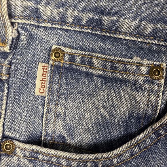 Carhartt Men’s 38x34 Blue Denim Jeans Traditional Fit Tapered Leg NWT - Picture 3 of 9